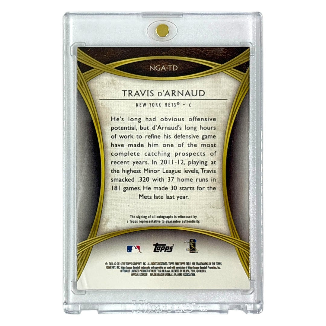 TOPPS MLBカード TIER ONE TRAVIS D'ARNAUD NEW YORK METS /10 #NGA-TD 中古 IT1