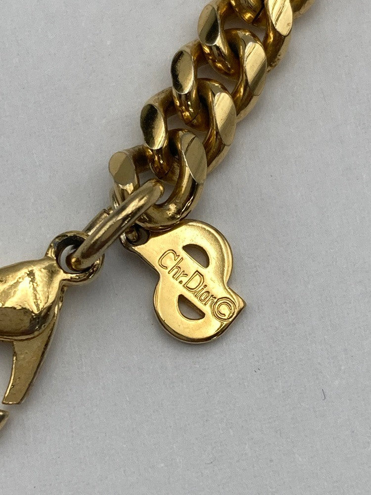 Christian Dior クリスチャンディオール ビジュー付き ブレスレット 中古 D4