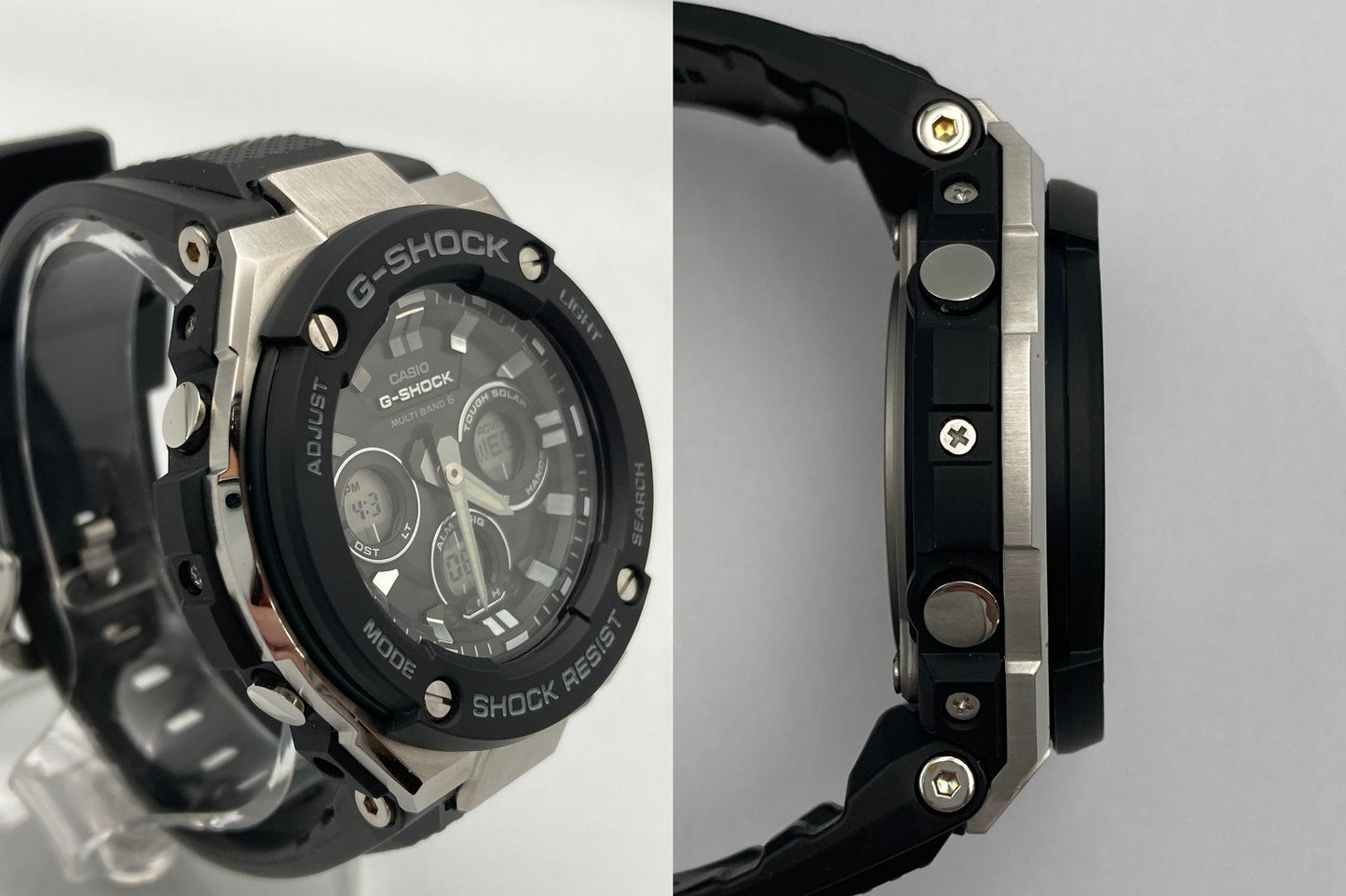 CASIO G-SHOCK(ジーショック) G-STEEL(Gスチール) 電波ソーラー 腕時計 GST-W300-1AJF 中古 D4