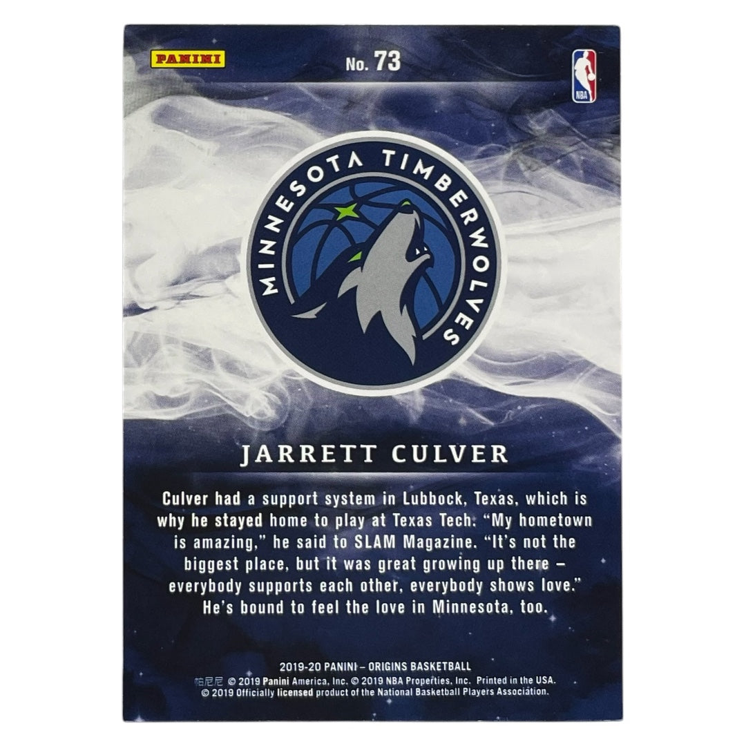 PANINI NBAカード ORIGINS JARRETT CULVER MINNESOTA TIMBERWOLVES /75 #73 中古 IT2