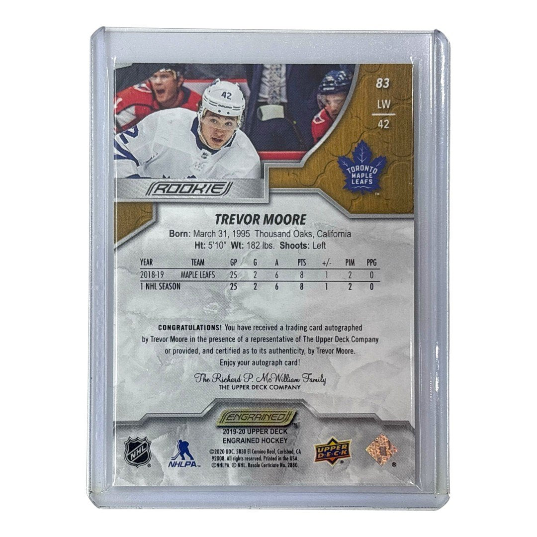 UPPER DECK NHLカード ENGRAINED TREVOR MOORE MAPLE LEAFS #83 中古 IT1