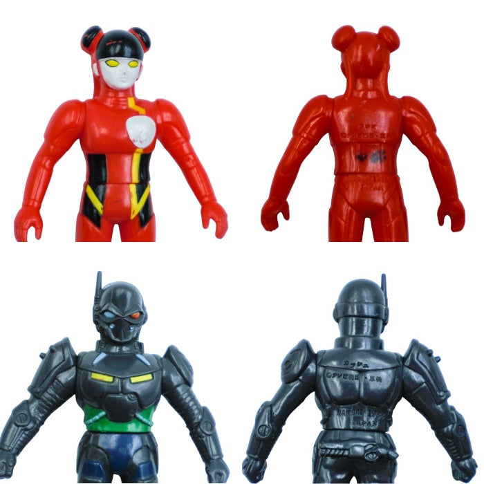 超獣戦隊ライブマン ソフビ 5体セット レッドファルコン イエローライオン ブルードルフィン ガードノイド・ガッシュ コロン 中古 a1