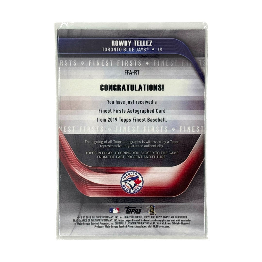TOPPS MLBカード FINEST ROWDY TELLEZ TORONTO BLUE JAYS 17/99 #FFA-RT 中古 IT1