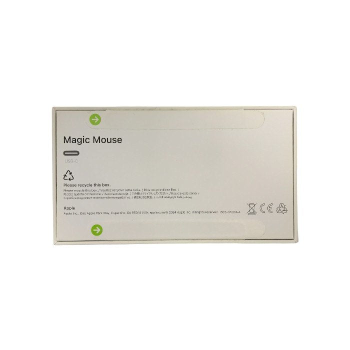 Apple Magic Mouse マウス ホワイト ワイヤレス 充電式 USB-C Multi-Touch対応 MXK53ZA/A 中古 T1