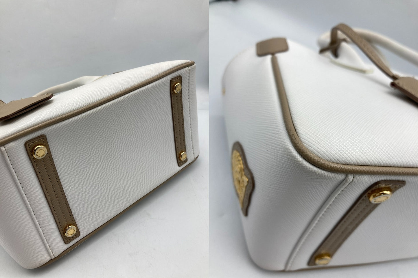 A.D.M.J. エーディーエムジェイ カレラ バイカラー 2WAY ショルダーバッグ 中古 D4