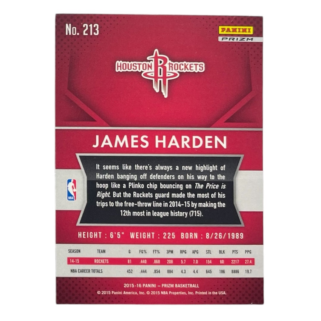 PANINI NBAカード PRIZM JAMES HARDEN HOUSTON ROCKETS #213 中古 IT2