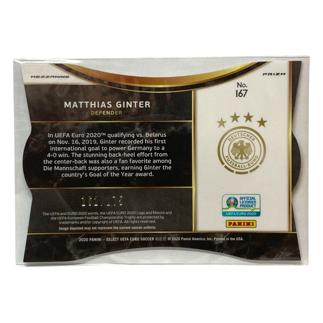PANINI サッカーカード SELECT UEFA EURO PRIZM MATTHIAS GINTER GERMANY 162/175 #167 中古 IT2