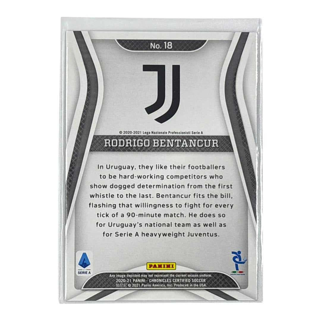 PANINI サッカーカード CHRONICLES CERTIFIED RODRIGO BENTANCUR JUVENTUS /99 #18 中古 IT1