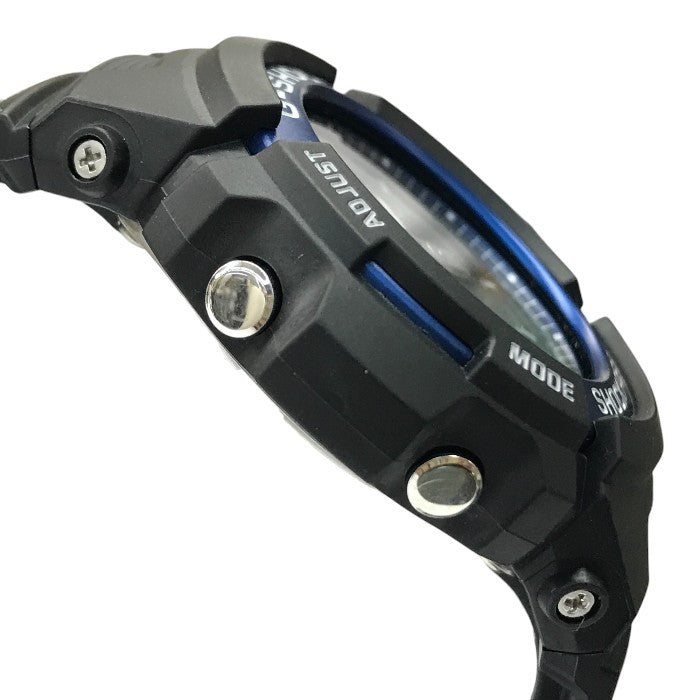 CASIO カシオ G-SHOCK 腕時計 メンズ クォーツ アナログ/デジタル メタルベゼル ブラック/ブルー AW-591-2AJF 中古 T1