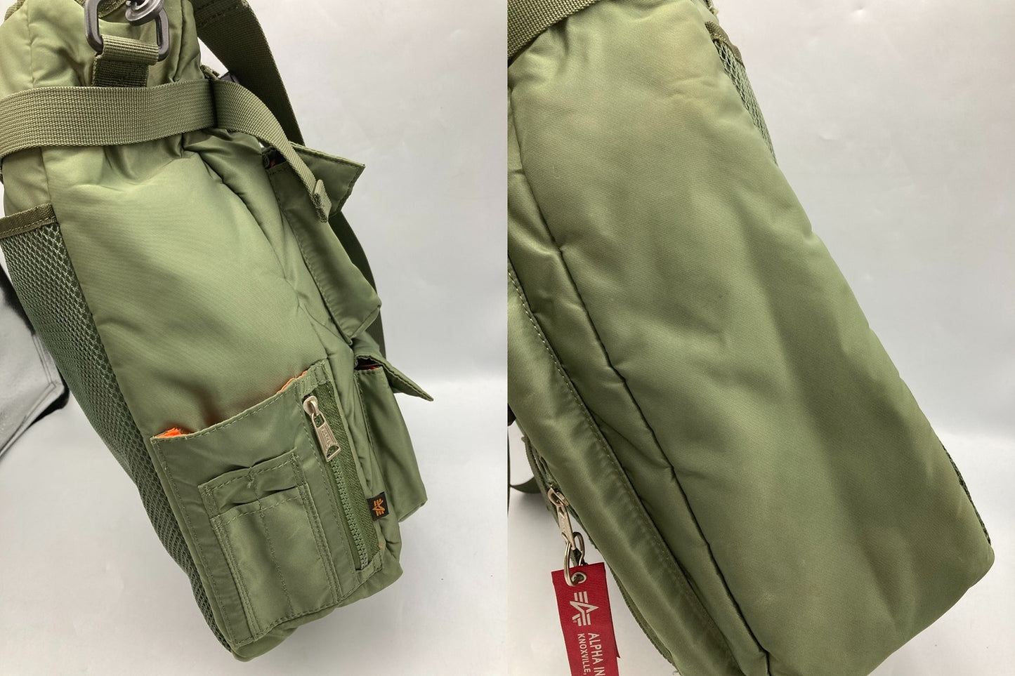ALPHA INDUSTRIES アルファインダストリーズ 2WAY トートバッグ 中古 D4