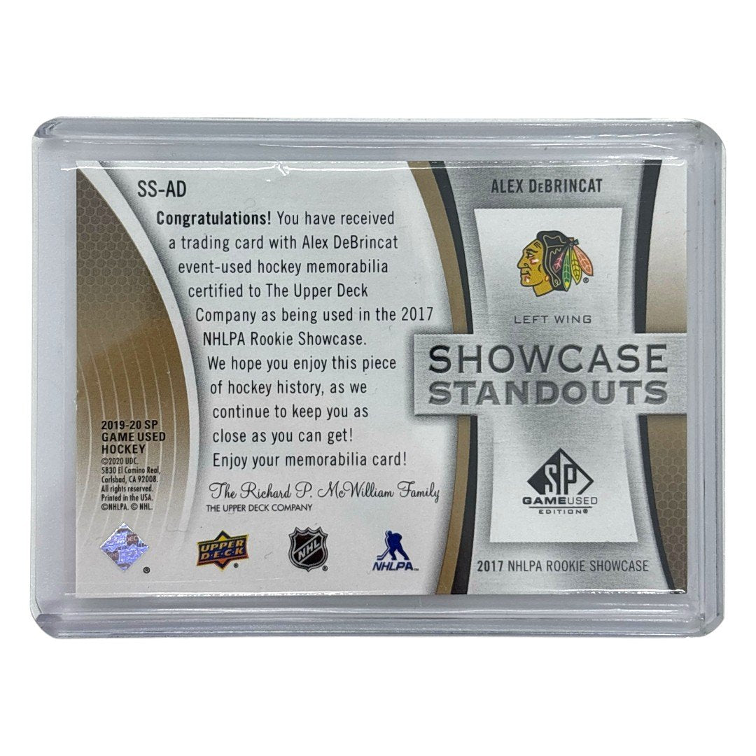 UPPER DECK NHLカード SP GAME USED ALEX DEBRINCAT BLACKHAWKS 05/25 #SS-AD 中古 IT1