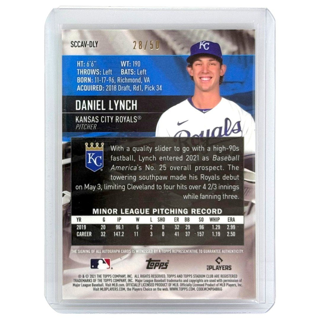 TOPPS MLBカード STADIUM CLUB DANIEL LYNCH KANSAS CITY ROYALS /50 #SCCAV-DLY 中古 IT1