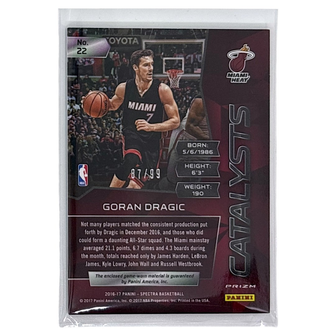 PANINI NBAカード SPECTRA PRIZM GORAN DRAGIC HEAT /99 #22 中古 IT1