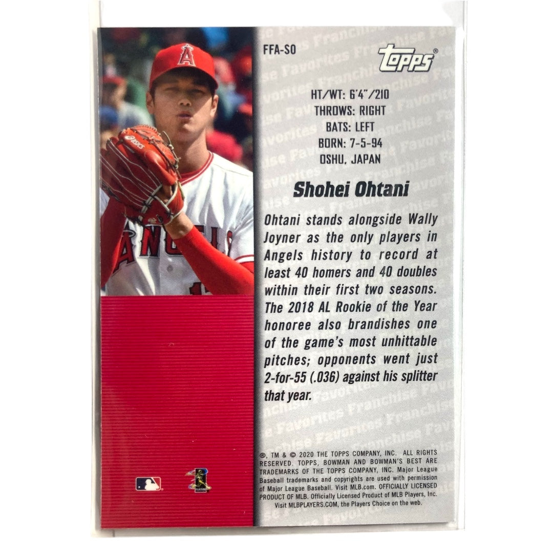 TOPPS MLBカード BOWMAN'S BEST SHOHEI OHTAN ANGELS #FFA-SO 中古 IT2
