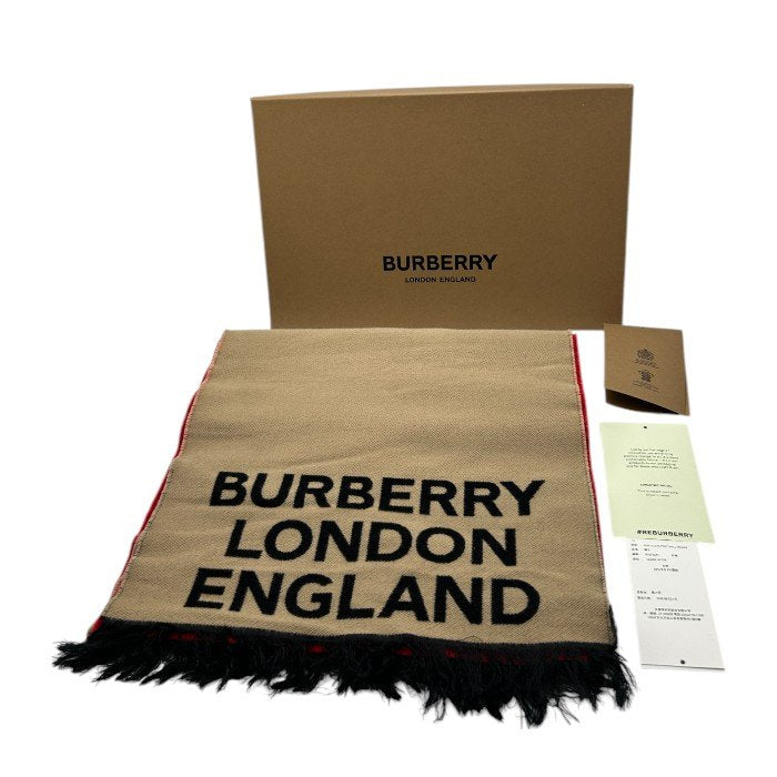 BURBERRY バーバリー マフラー ベージュ 8037534 ブランド レディース かわいい 秋 冬 中古 W4