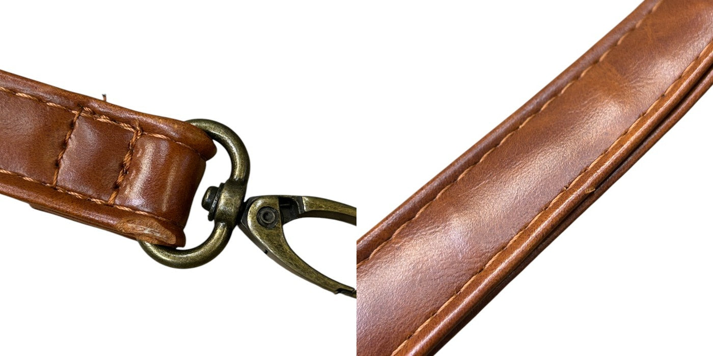 axes femme アクシーズファム トランク ショルダー バッグ 鞄 ハンドバッグ レディース 2WAY ブラウン 中古 W4