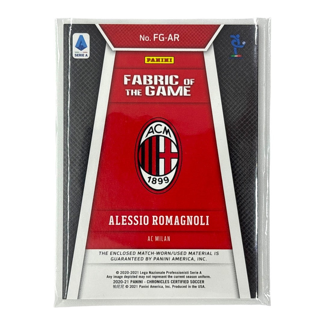 PANINI サッカーカード CHRONICLES CERTIFIED ALESSIO ROMAGNOLI MILAN /299 #FG-AR 中古 IT1