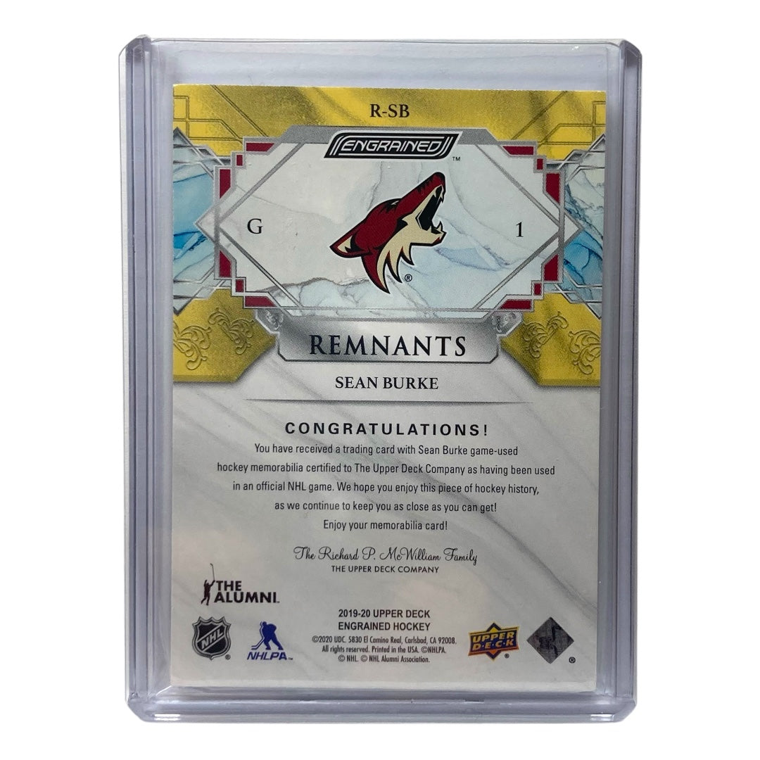 UPPER DECK NHLカード ENGRAINED SEAN BURKE COYOTES 015/100 #R-SB 中古 IT2
