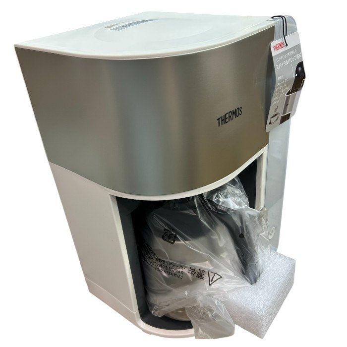 未使用品 サーモス 真空断熱ポットコーヒーメーカー 1L ホワイト ECK-1000 WH THERMOS スパイラルドリップ方式 ステンレス製 中古 W4