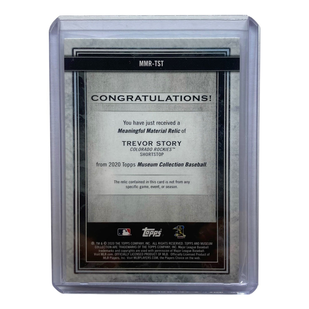 TOPPS MLBカード MUSEUM COLLECTION TREVOR STORY ROCKIES 03/10 #MMR-TST 中古 IT2