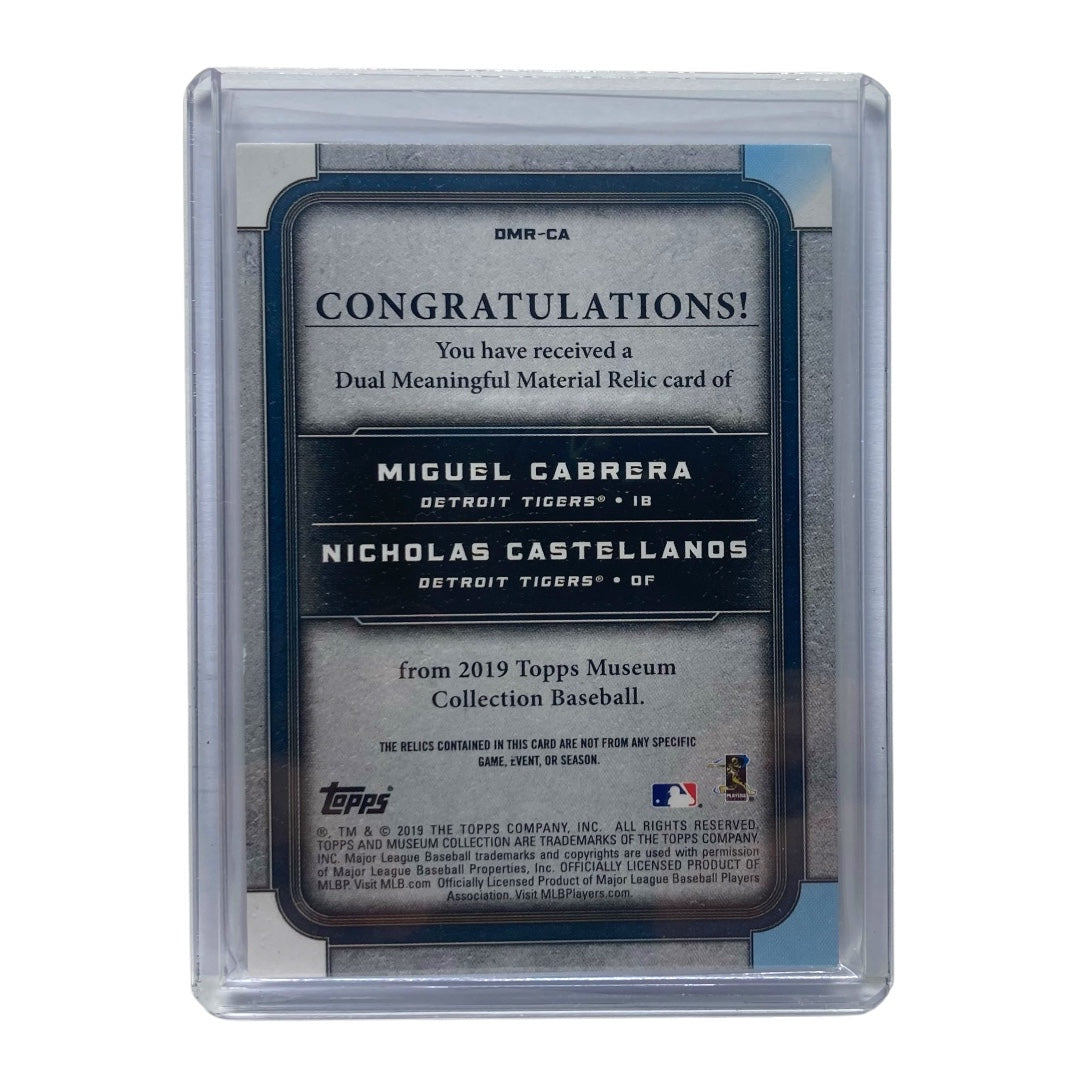 TOPPS MLBカード MUSEUM COLLECTION MIGUEL CABRERA NICHOLAS CASTELLANOS TIGERS 06/35 #DMR-CA 中古 IT2