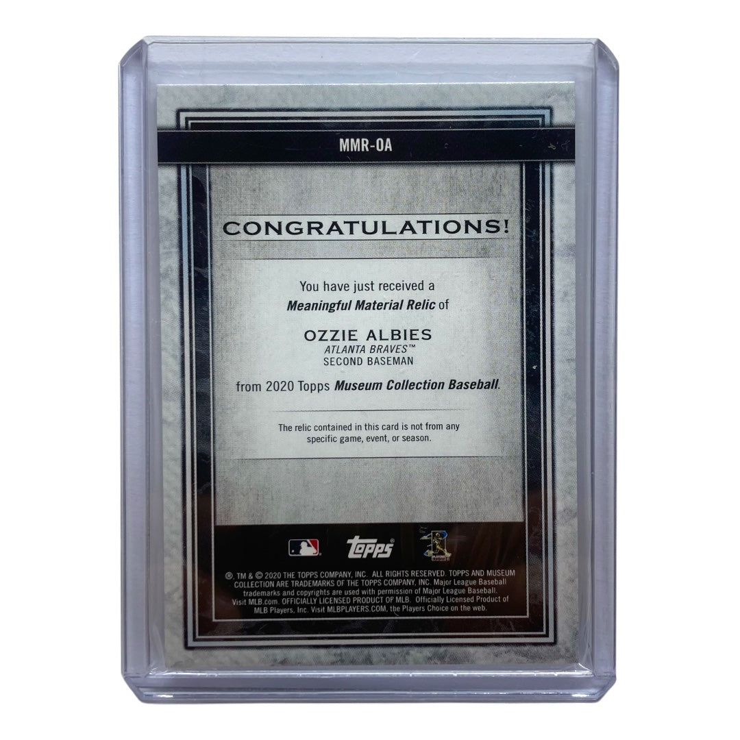 TOPPS MLBカード MUSEUM COLLECTION OZZIE ALBIES BRAVES 19/25 #MMR-OA 中古 IT2