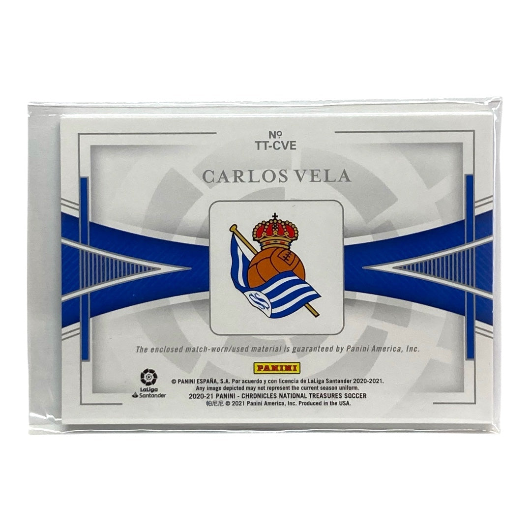 PANINI サッカーカード CHRONICLES NATIONAL TREASURES CARLOS VELA REAL SOCIEDAD 21/49 #TT-CVE 中古 IT2