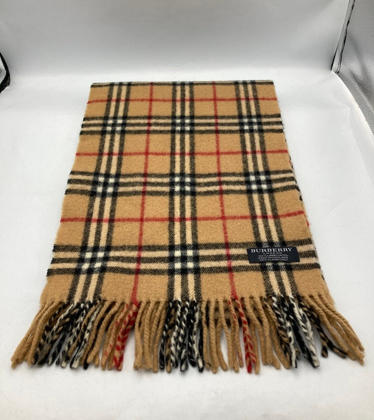 BURBERRY LONDON バーバリーロンドン 英国製 ノバチェック マフラー ウール100% 中古 4