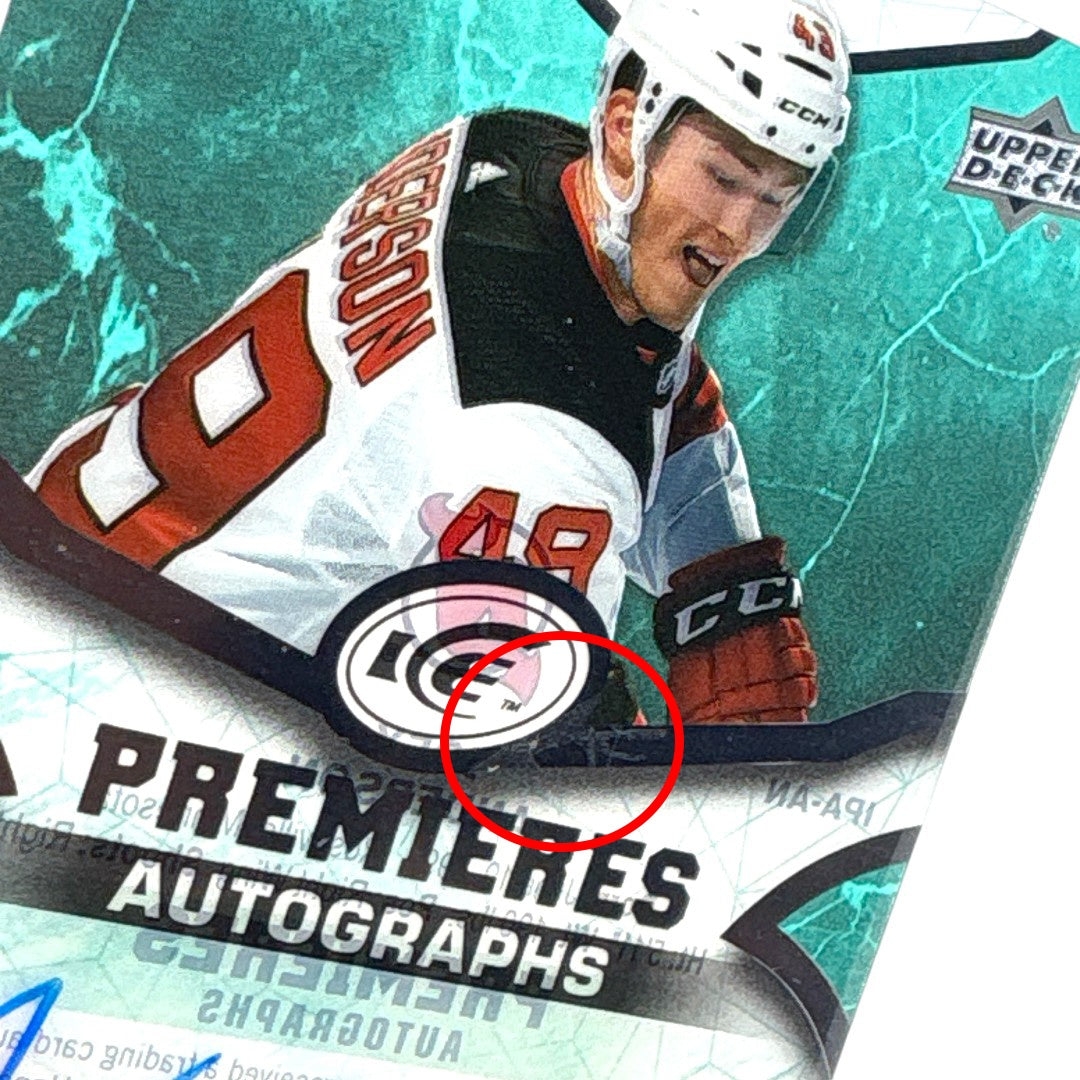 UPPER DECK NHLカード ICE JOEY ANDERSON DEVILS 243/299 #IPA-AN 中古 IT1