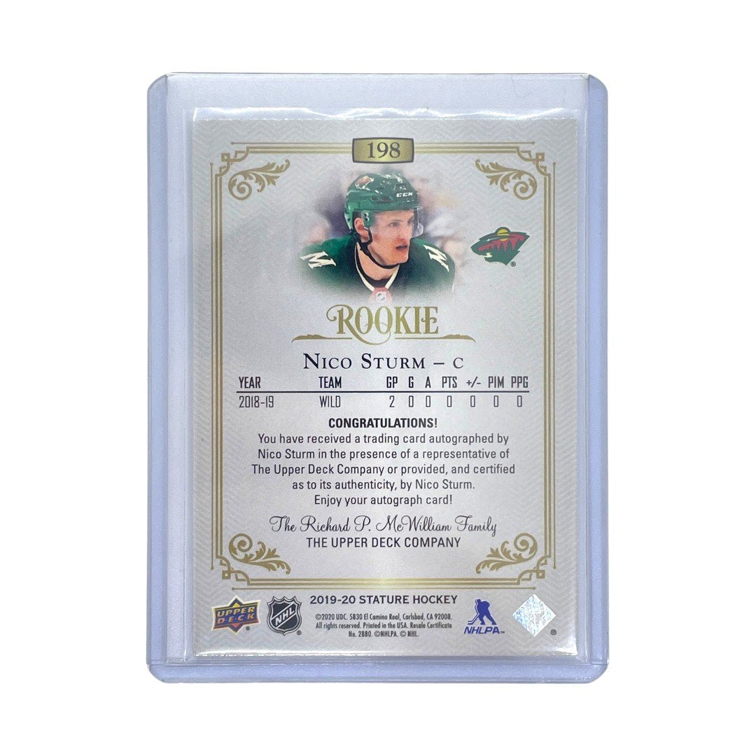 UPPER DECK NHLカード STATURE NICO STURM WILD 108/199 #198 中古 IT1