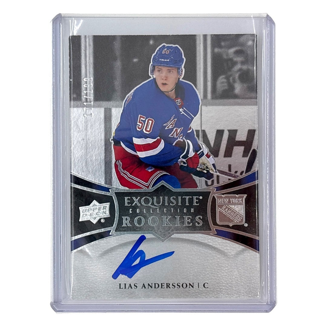 UPPER DECK NHLカード EXQUISITE COLLECTION LIAS ANDERSSON RANGERS 171/199 #R10 中古 IT1