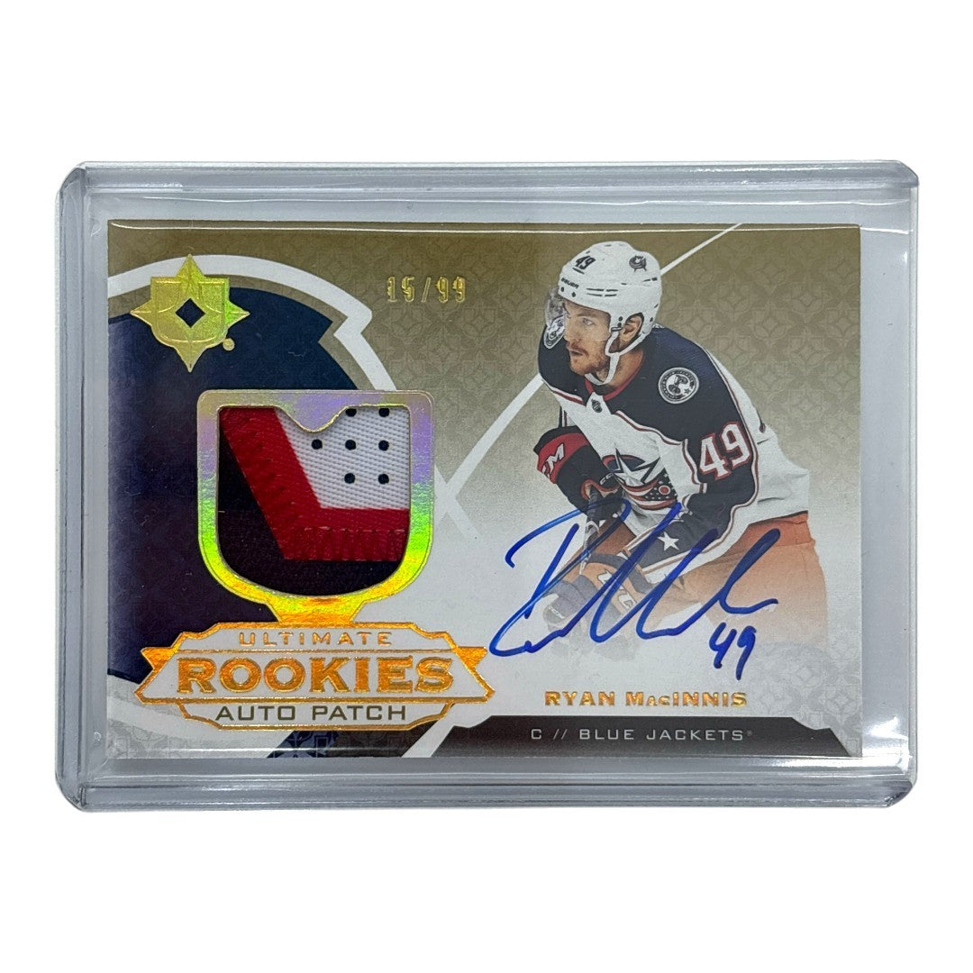 UPPER DECK NHLカード ULTIMATE COLLECTION RYAN MACLNNIS BLUE JACKETS 15/99 #168 中古 IT1
