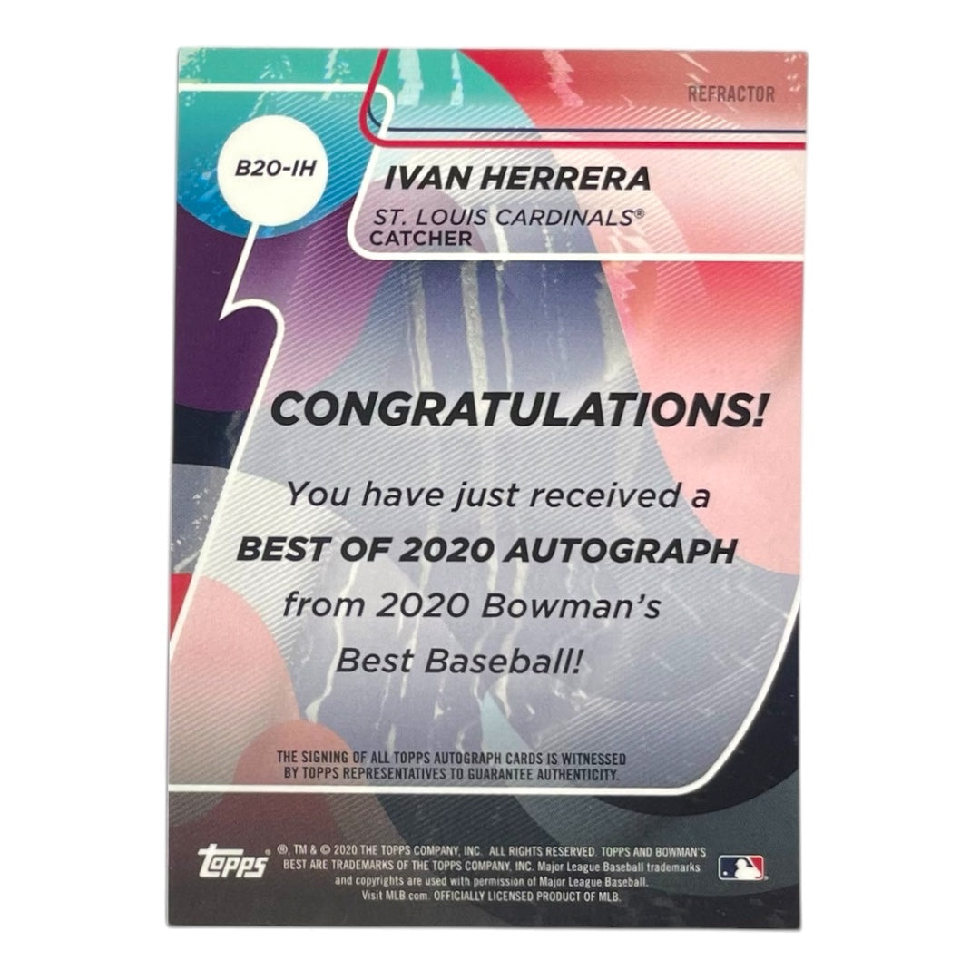 TOPPS MLBカード BOWMAN'S BEST IVAN HERRERA ST. LOUIS CARDINALS #B20-IH 中古 IT2