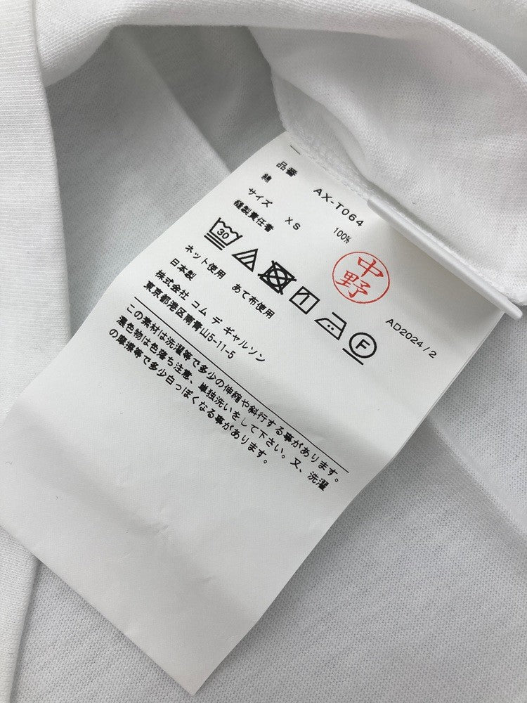 PLAY COMME des GARCONS プレイ コムデギャルソン ワンポイント Tシャツ AX-T064 サイズXS 中古 D4