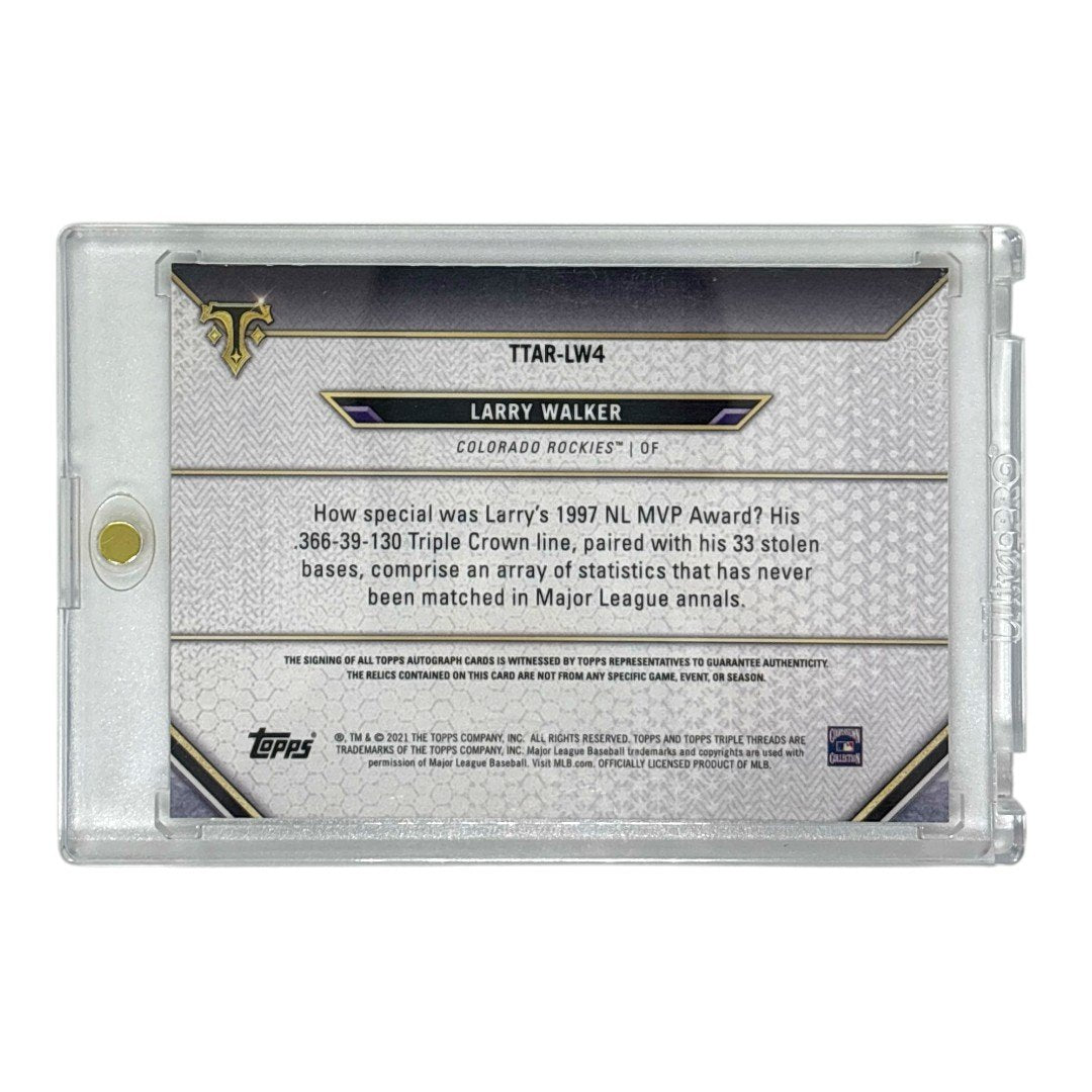 TOPPS MLBカード TRIPLE THREADS LARRY WALKER COLORADO ROCKIES /9 #TTAR-LW4 中古 IT1