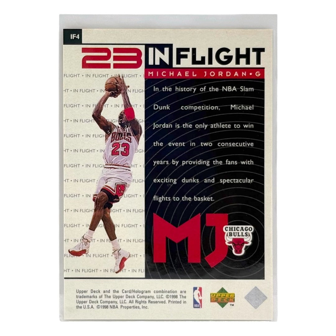 UPPER DECK NBAカード LIVING LEGEND IN FLIGHT MICHAEL JORDAN CHICAGO BULLS #IF4 中古 IT1