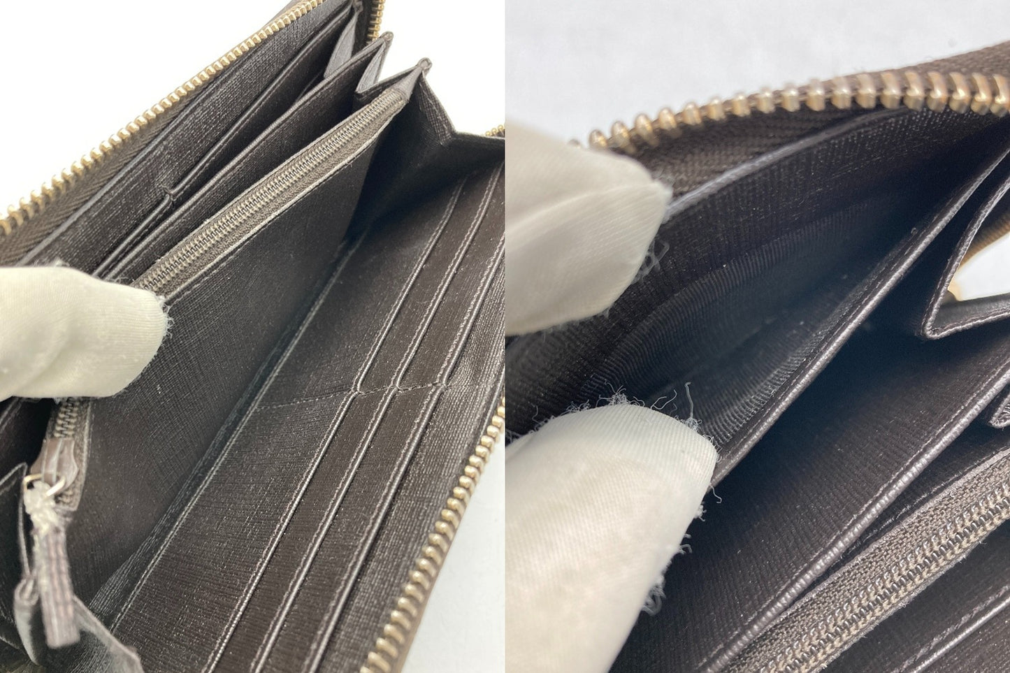 GUCCI グッチ GGスプリーム ラウンドファスナー長財布 212110 中古 D4