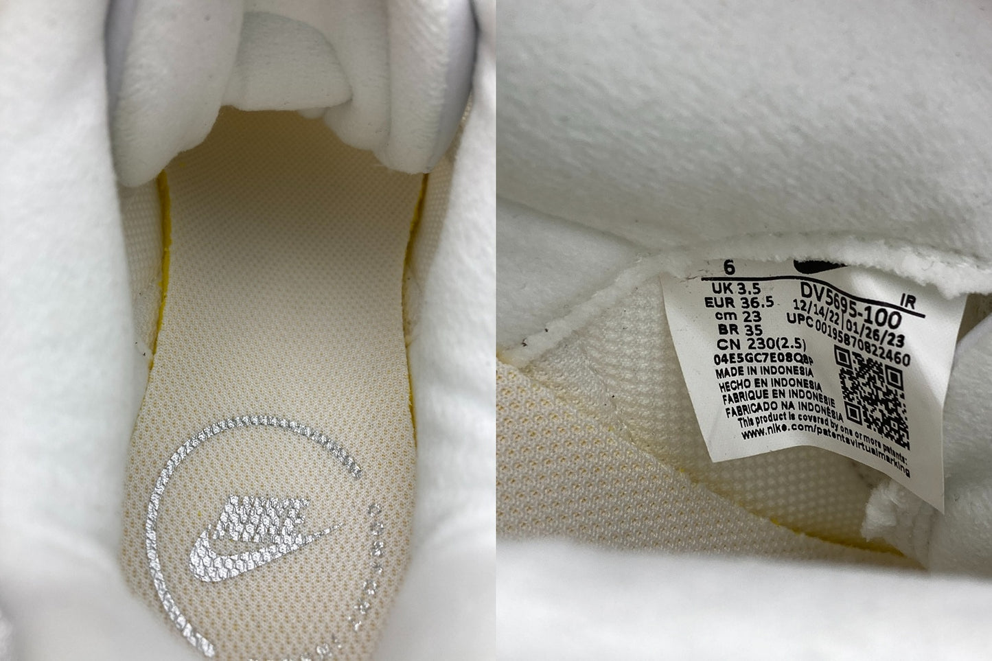 NIKE ナイキ AIR MAX INTRLK ライト スニーカー DV5695-100 レディース サイズ23cm 中古 D4