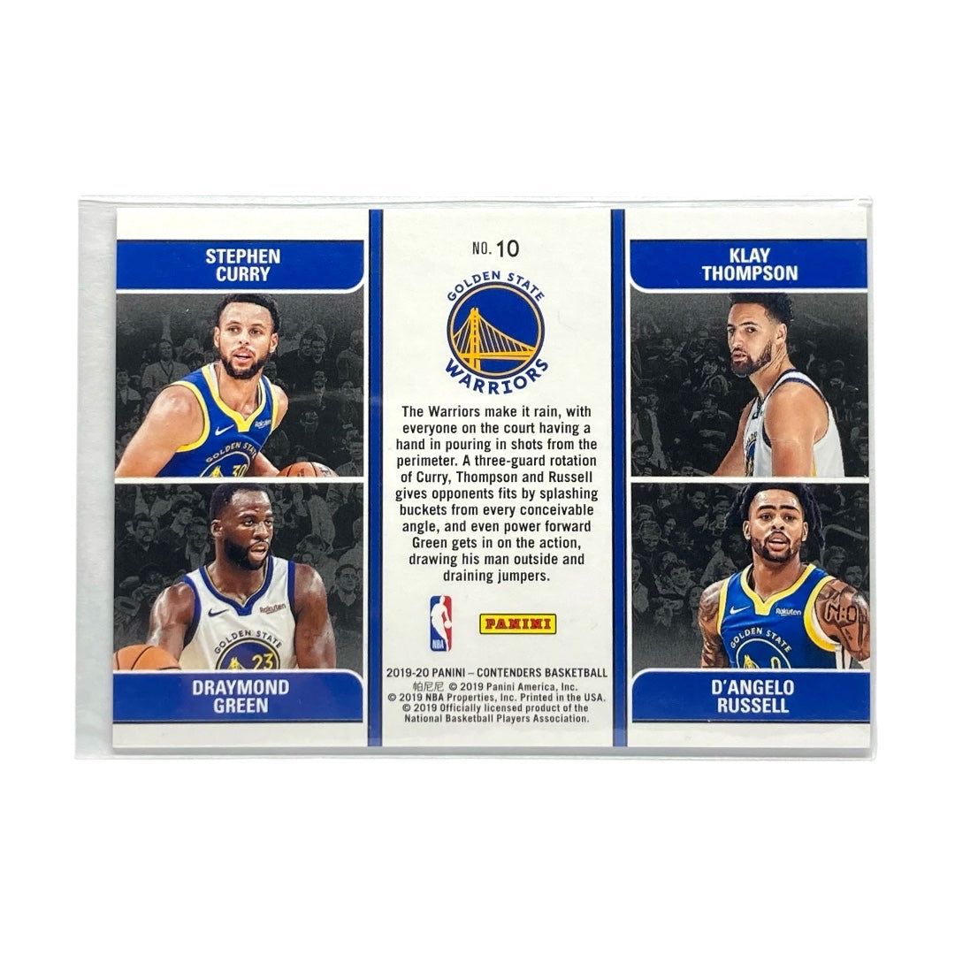PANINI NBAカード CONTENDERS STEPHEN CURRY KLAY THOMPSON DRAYMOND GREEN D'ANGELO RUSSELL WARRIORS #10 中古 IT2
