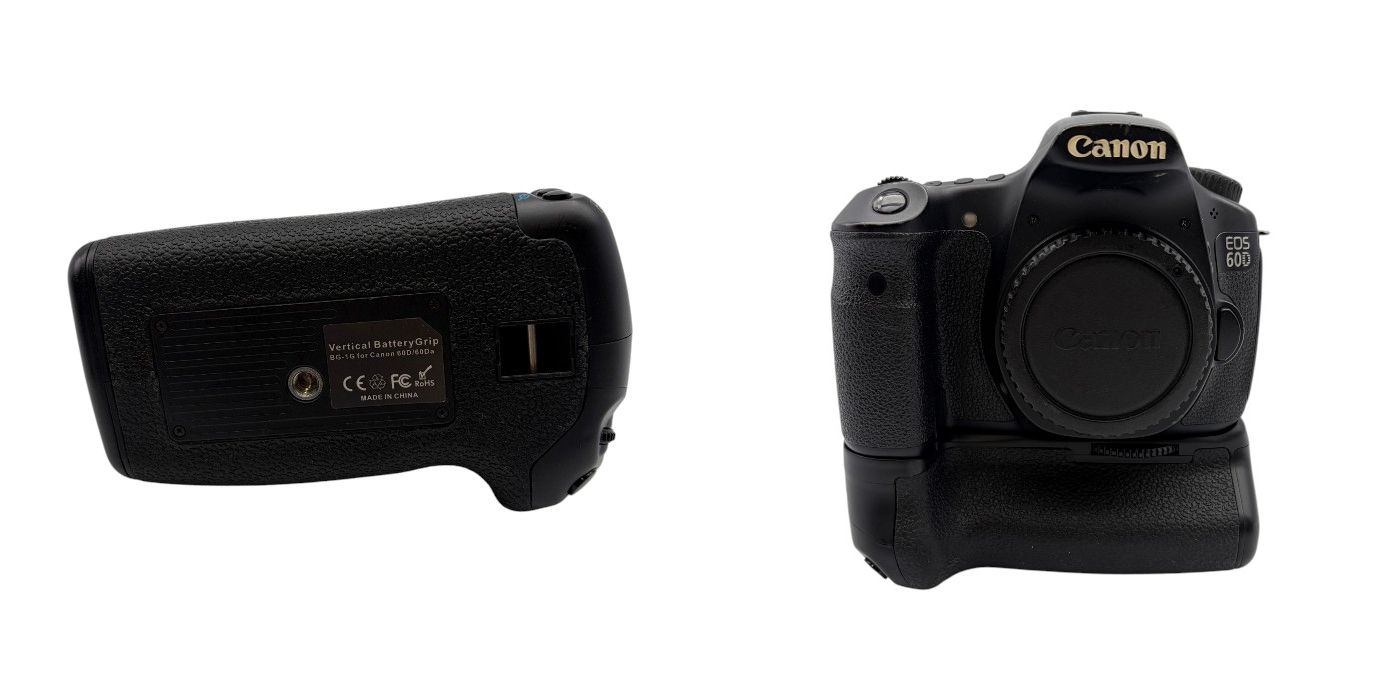 ジャンク品 Canon デジタル一眼レフカメラ EOS 60D ボディ EOS60D キヤノン カメラ BG-1G バッテリーグリップ 中古 W1