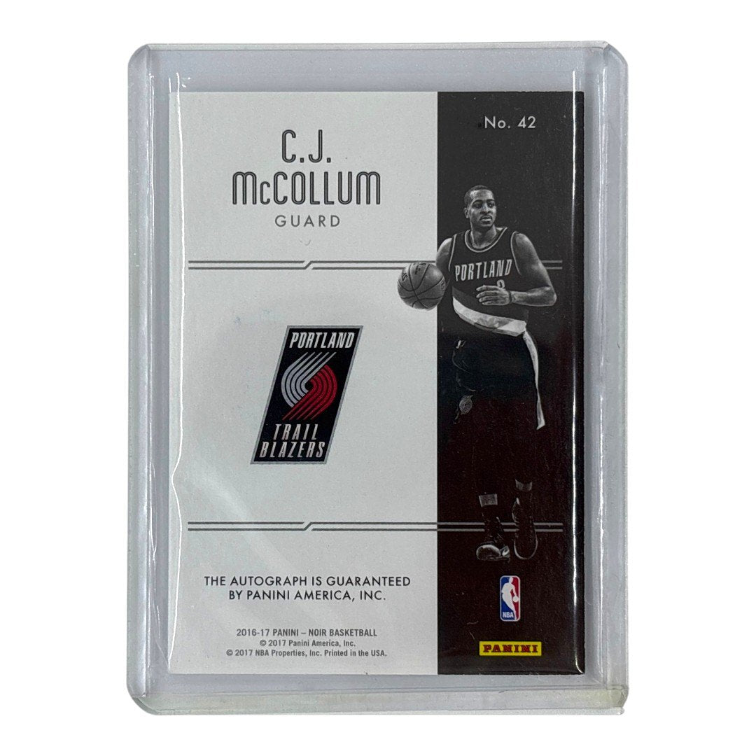 PANINI NBAカード NOIR C.J. McCOLLUM TRAIL BLAZERS 67/75 #42 中古 IT1