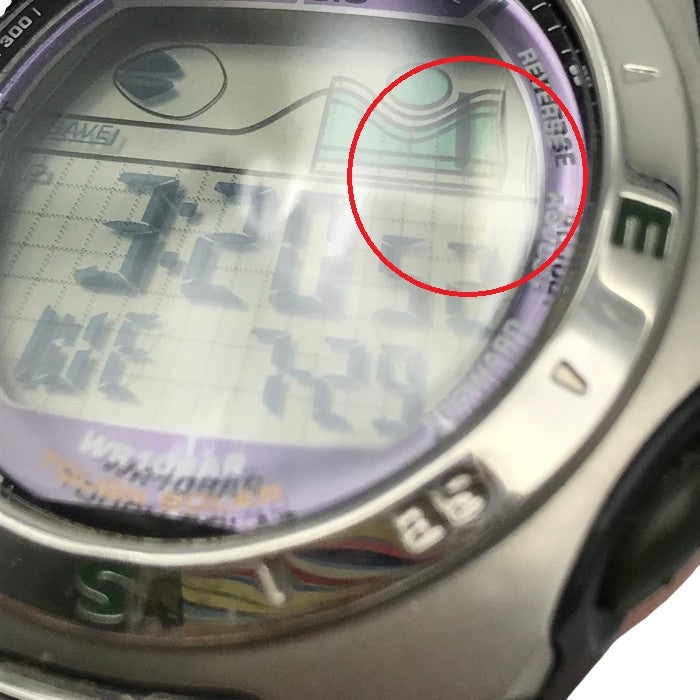 CASIO PROTREK 腕時計 メンズ デジタル タフソーラー オートライト トレッキング シルバー/ブラック PRS-200-1JF 中古 T1