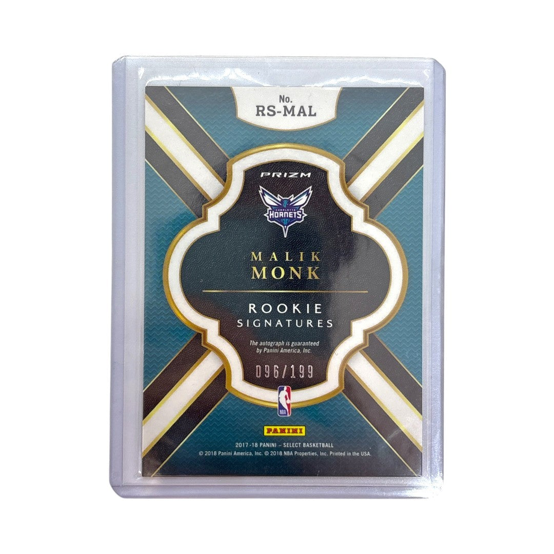 PANINI NBAカード SELECT PRIZM MALIK MONK CHARLOTTE HORNETS 096/199 #RS-MAL 中古 IT1