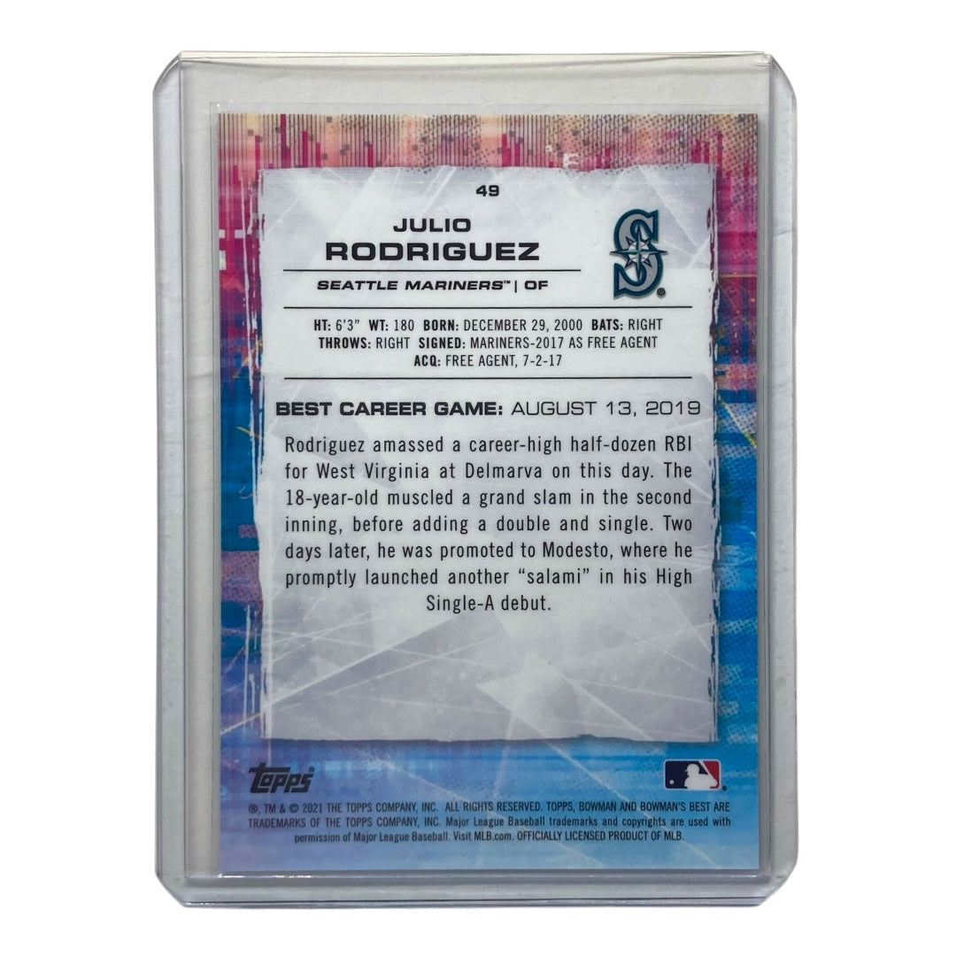 TOPPS MLBカード BOWMAN'S BEST JULIO RODRIGUEZ MARINERS 178/199 #49 中古 IT2