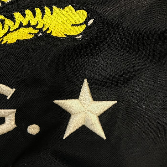 AVIREX アビレックス MA-1 FLYING TIGERS フライトジャケット メンズ フライングタイガース 刺繍 ミリタリー ブラック Lサイズ 6152178 中古 T1