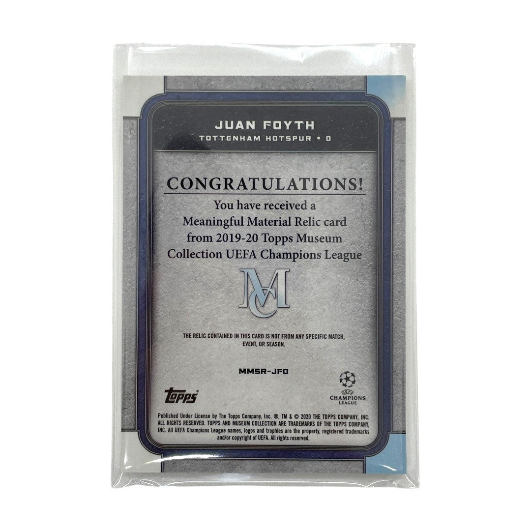 TOPPS サッカーカード MUSEUM COLLECTION MEANINGFUL MATERIAL JUAN FOYTH TOTTENHAM HOTSPUR 16/25 #MMSR-JFO 中古 IT1