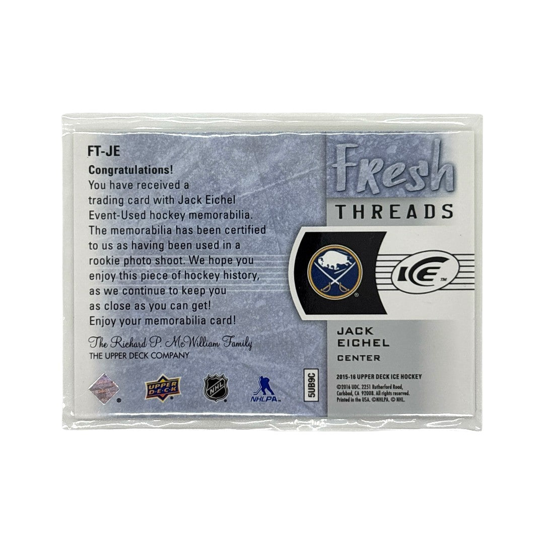 UPPER DECK NHLカード ICE JACK EICHEL SABRES #FT-JE 中古 IT1