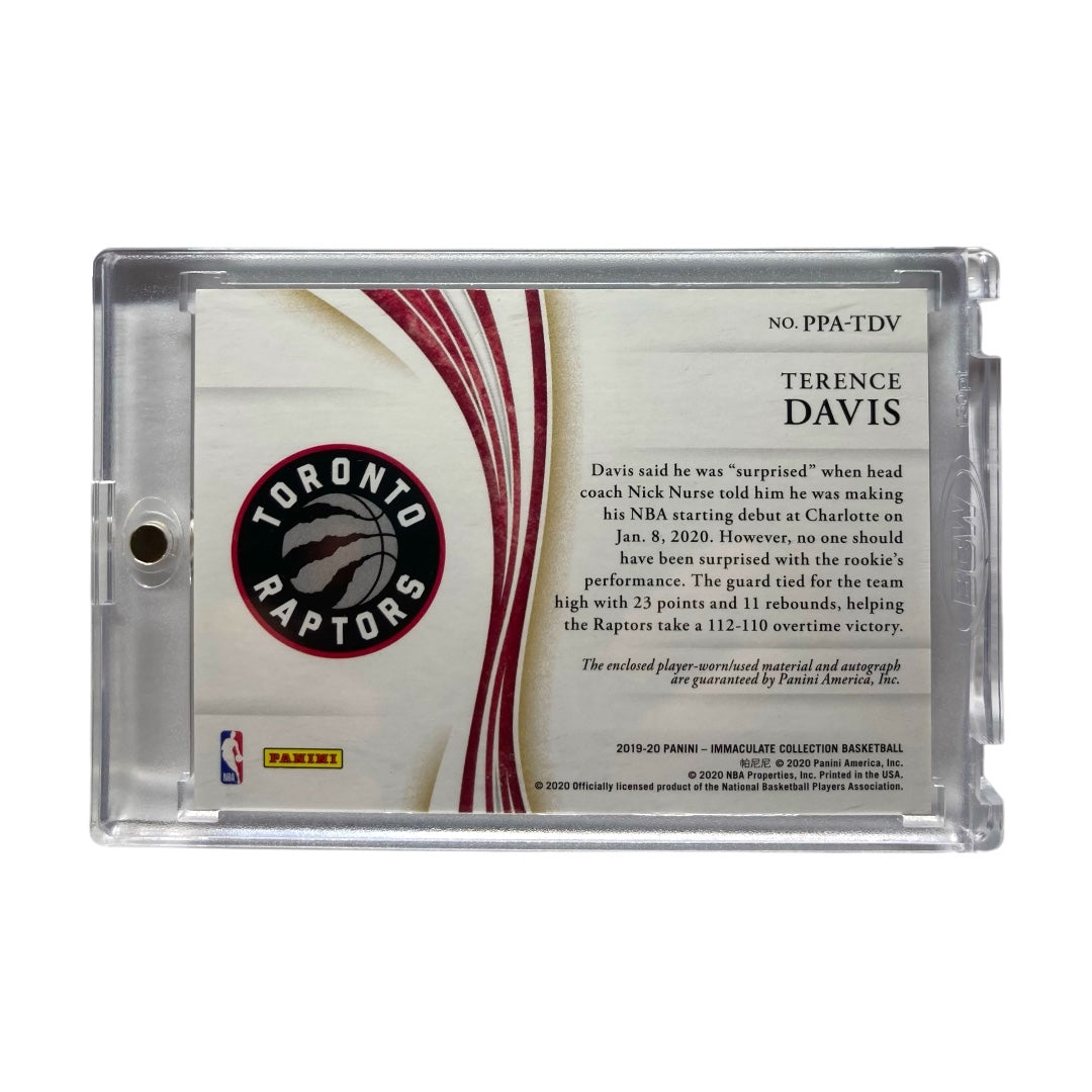 PANINI NBAカード IMMACULATE COLLECTION TERENCE DAVIS RAPTORS 23/25 #PPA-TDV 中古 IT2