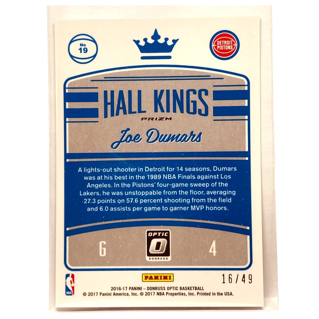 PANINI NBAカード DONRUSS OPTIC PRIZM JOE DUMARS KINGS 16/49 #19 中古 IT2