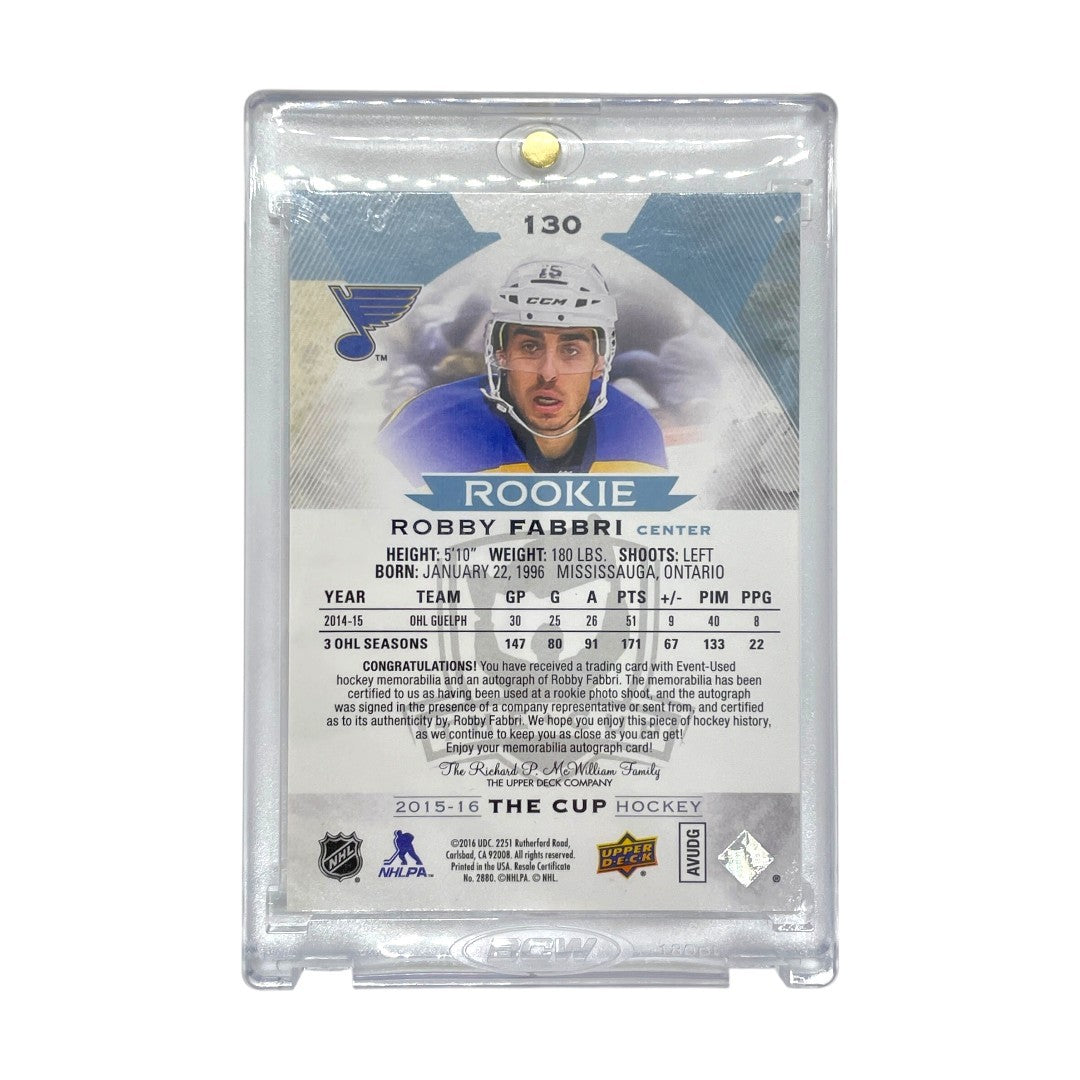 UPPER DECK NHLカード THE CUP ROBBY FABBRI ST. LOUIS BLUES 146/249 #130 中古 IT1